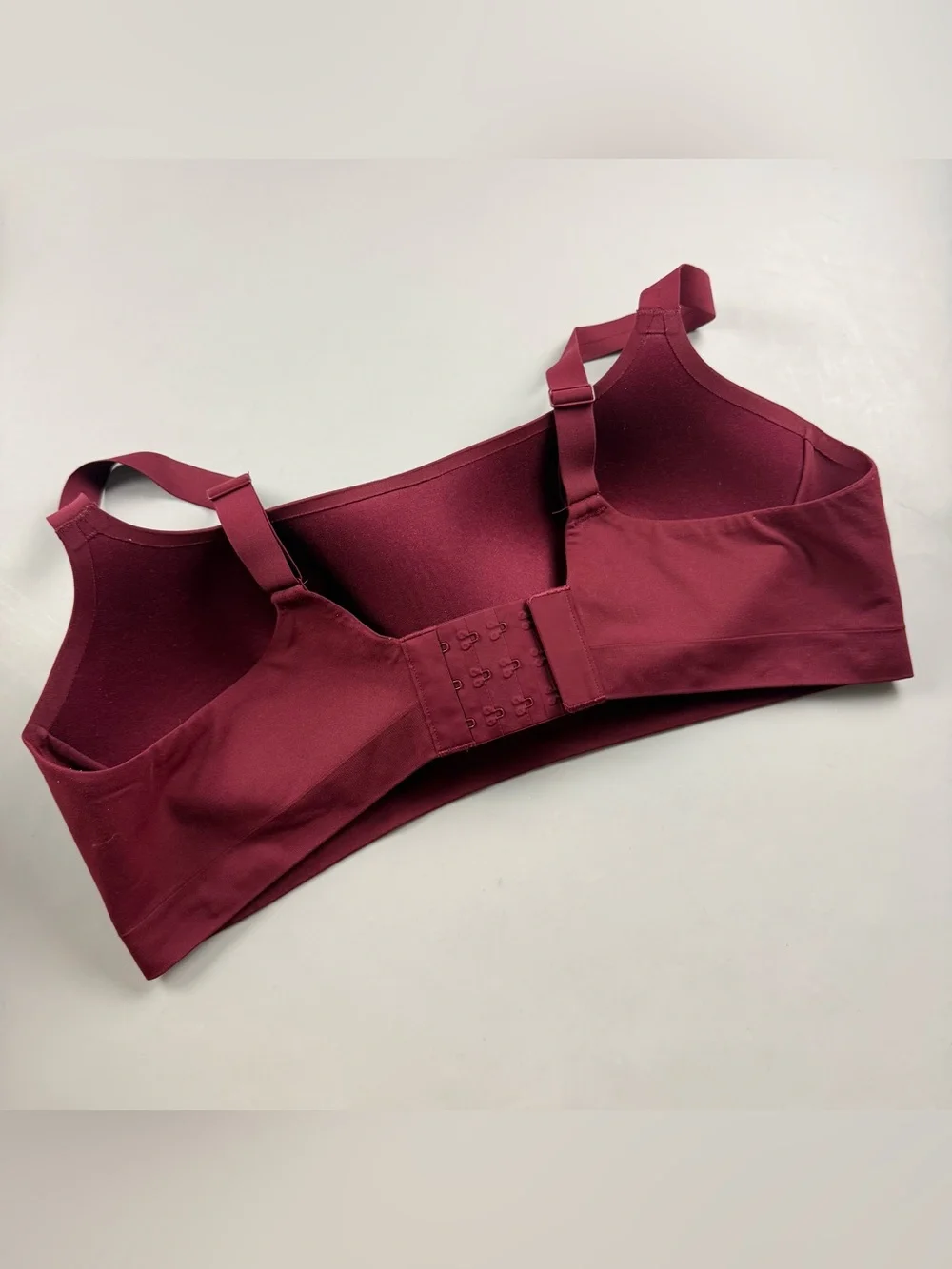 Aerie SMOOTHEZ Bra-ish Wireless Bralette Deep Cherry Women’s XL Seamless